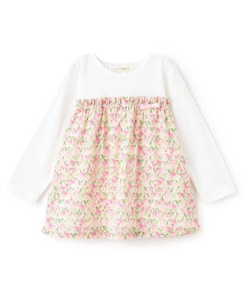 sense of wonder チュニック 花柄長袖チュニック キッズ 子供服 女の子