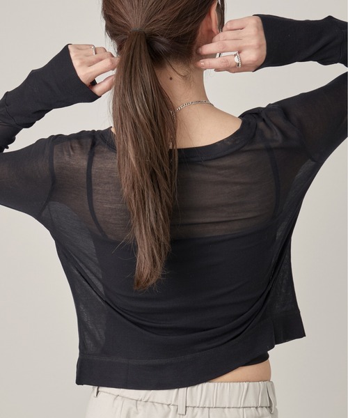 OFROOM カーディガン Sheer Skin Cardigan｜シアースキンカーディガン