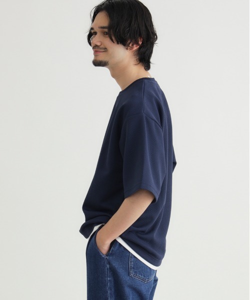 BACK NUMBER tシャツ BACK NUMBER(バックナンバー)ジャガードフェイク