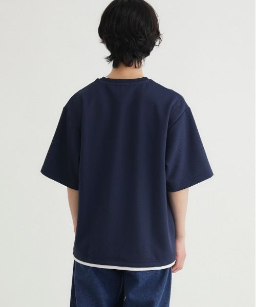 BACK NUMBER tシャツ BACK NUMBER(バックナンバー)ジャガードフェイク