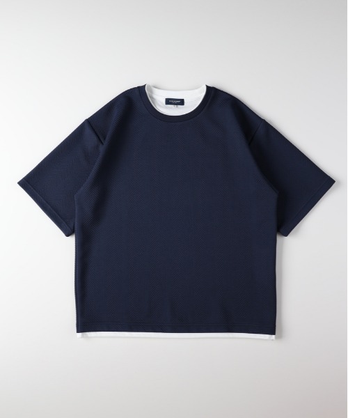 BACK NUMBER tシャツ BACK NUMBER(バックナンバー)ジャガードフェイク