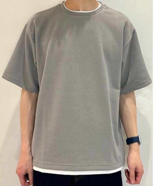BACK NUMBER tシャツ BACK NUMBER(バックナンバー)ジャガードフェイク
