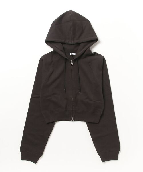 「H　BEAUTY&YOUTH UNITED ARROWS」 ジップアップパーカー FREE ブラック レディース