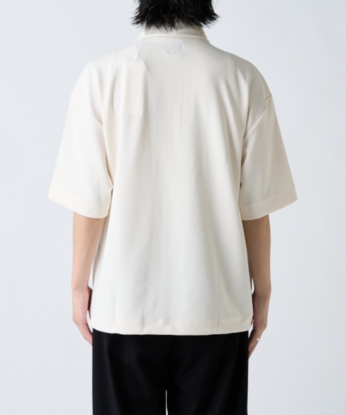 Lui's（ルイス） tシャツ ジョーゼットハーフジップ半袖Tシャツ メンズ