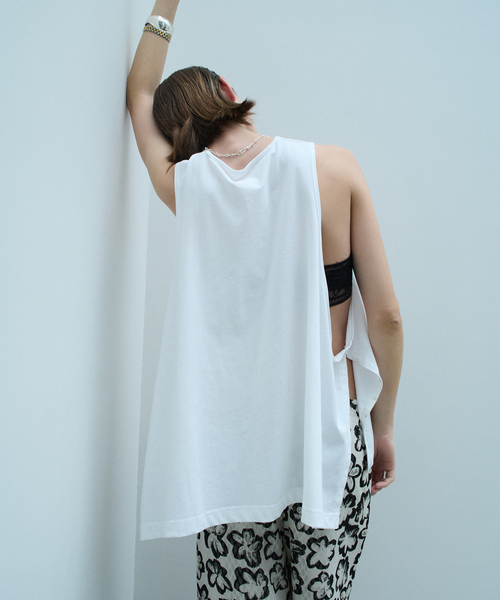 tシャツ TanC TOKYO タンクトウキョウ SIDE OPEN タンクトップ TC26A-039 レディースの画像