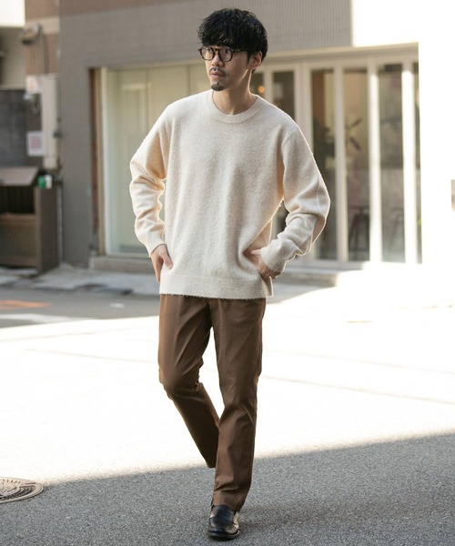 「URBAN RESEARCH ROSSO MEN」 長袖ニット LARGE アイボリー メンズ_画像7
