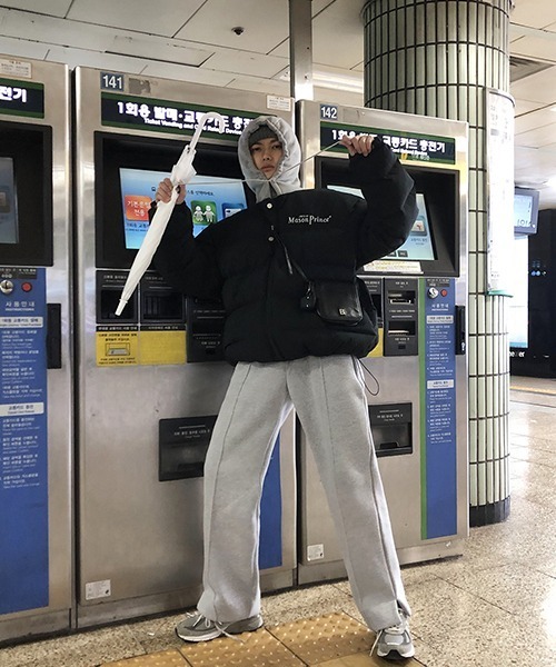 「MASONPRINCE」 イージーパンツ L ブラック メンズ_画像3