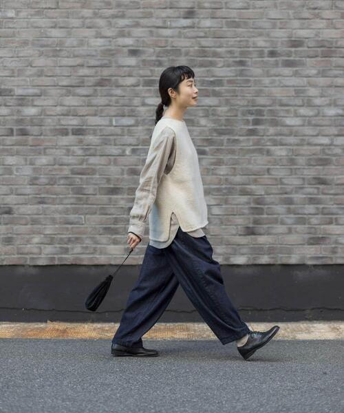 「かぐれ」 デニムパンツ FREE インディゴブルー レディース_画像7