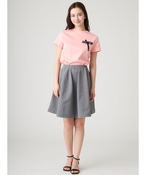 CELFORD ロゴ刺繍Tシャツ CELFORD（セルフォード） tシャツ ロゴ刺繍リボン付きカットソー