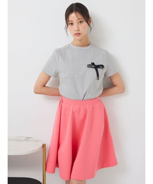 CELFORD ロゴ刺繍Tシャツ CELFORD（セルフォード） tシャツ ロゴ刺繍リボン付きカットソー