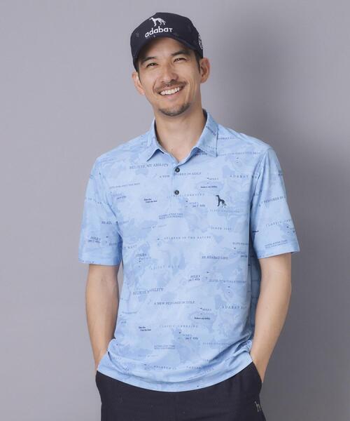 adabat（アダバット） uvカット ポロシャツ 半袖 「ADABAT NAVY」吸水