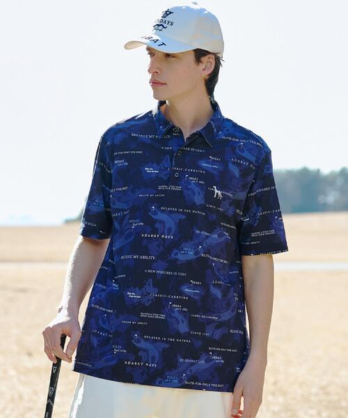 adabat（アダバット） uvカット ポロシャツ 半袖 「ADABAT NAVY」吸水
