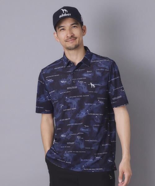 adabat（アダバット） uvカット ポロシャツ 半袖 「ADABAT NAVY」吸水