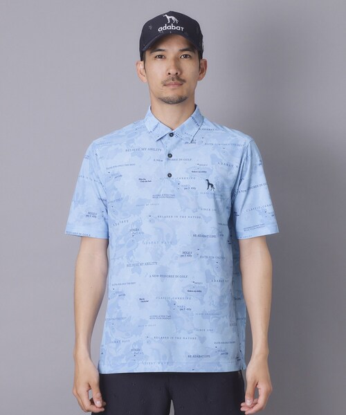 adabat（アダバット） uvカット ポロシャツ 半袖 「ADABAT NAVY」吸水
