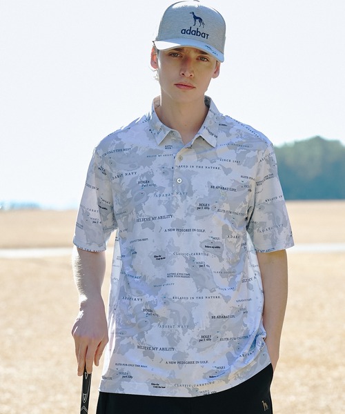 adabat（アダバット） ポロシャツ 「ADABAT NAVY」吸水速乾/UVカット