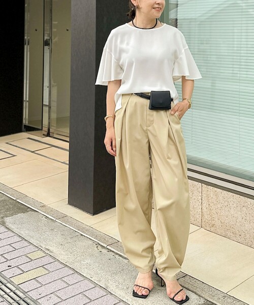 新品未使用　ノーリーズ　NOLLEY'S　24SS　ノースリーブブラウス　ホワイト　36サイズ　 NOLLEY'S（ノーリーズ） ブラウス シャツ 半袖 「WEB限定