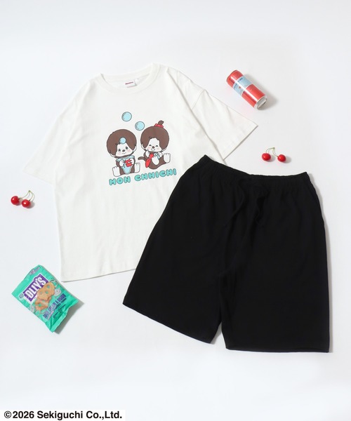 パジャマ ルームウェア モンチッチ ルームウェア上下セット/プリントT