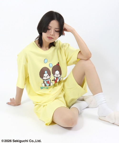 パジャマ ルームウェア モンチッチ ルームウェア上下セット/プリントT