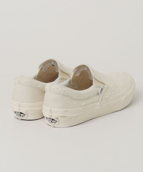 「VANS」 スリッポン 4h ホワイト レディース_画像2