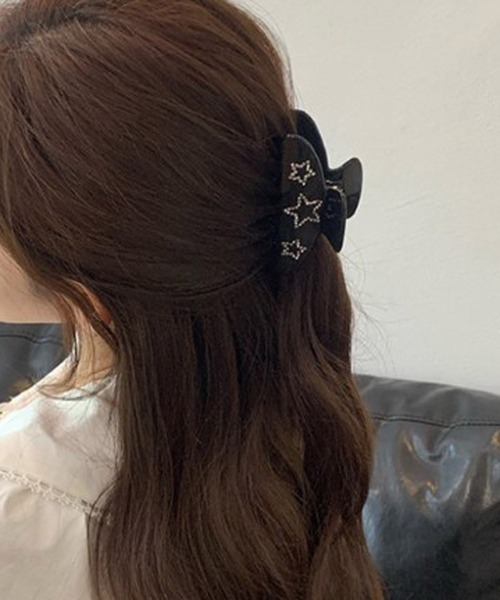 Port（ポート） ヘアクリップ 「 」 ラインストーン スター ラウンド