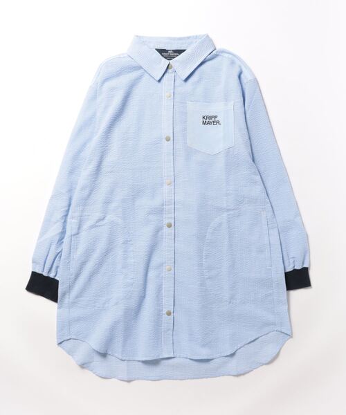 「KRIFF MAYER Lady's Collection」 長袖シャツ MEDIUM オフホワイト レディース_画像6