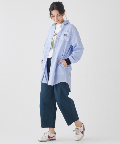 「KRIFF MAYER Lady's Collection」 長袖シャツ MEDIUM オフホワイト レディース_画像8