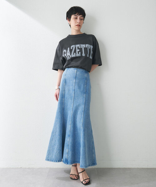 「Whim Gazette」 デニムスカート 36 インディゴブルー レディース_画像3