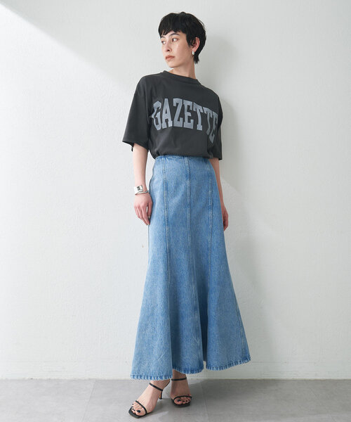 「Whim Gazette」 デニムスカート 36 インディゴブルー レディース_画像5