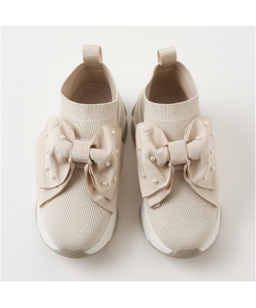 「+diana」 ローカットスニーカー 24.0cm アイボリー レディース_画像9