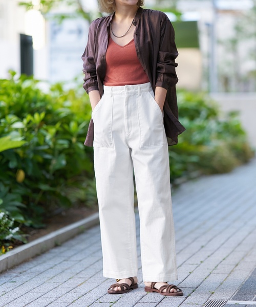「IENA LA BOUCLE」 パンツ 36 ホワイト レディース_画像2