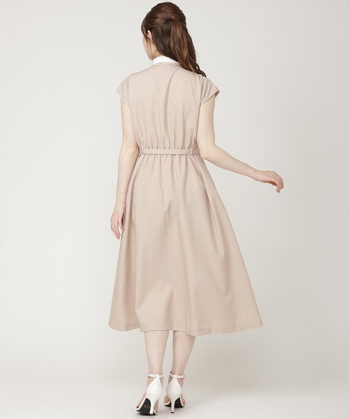 959 VALENTINOSpa 半袖 ワンピース リボン付き SWINGLE（スウィングル） ワンピース 半袖 レイヤード風リボン付き