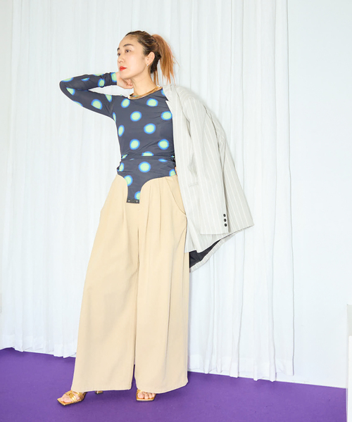 「CITYSHOP」 チノパンツ 38 ベージュ レディース_画像3