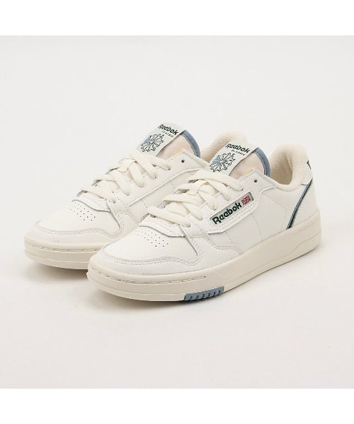 「Reebok」 ローカットスニーカー 24.5cm ホワイト×ブルー メンズ_画像4