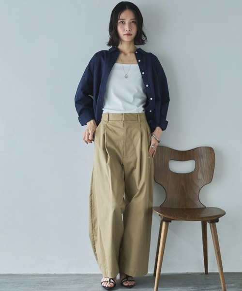 「DOUX ARCHIVES」 長袖シャツ FREE ベージュ レディース_画像5
