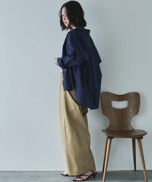 「DOUX ARCHIVES」 長袖シャツ FREE ベージュ レディース_画像8