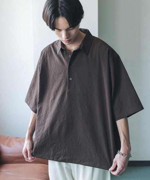 KURASHI&Trips PUBLISHING】ドロスト半袖シャツ 夏にうれしい新定番