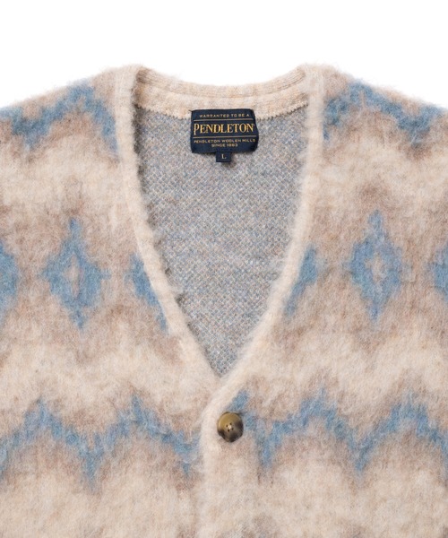 PENDLETON（ペンドルトン） カーディガン モヘア混シャギーニット