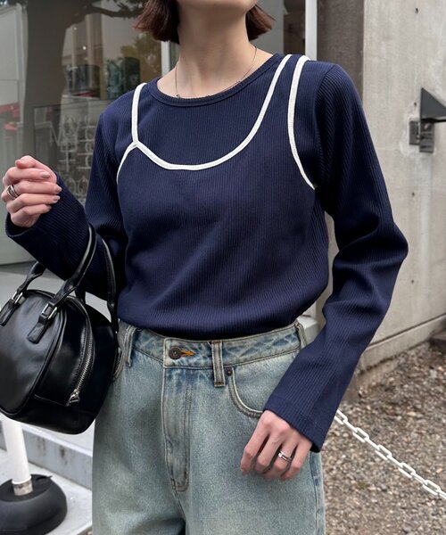 「CIAOPANIC TYPY」 長袖カットソー ONE SIZE グレー レディース_画像2