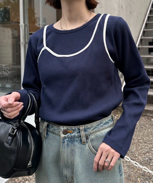 「CIAOPANIC TYPY」 長袖カットソー ONE SIZE グレー レディース_画像3
