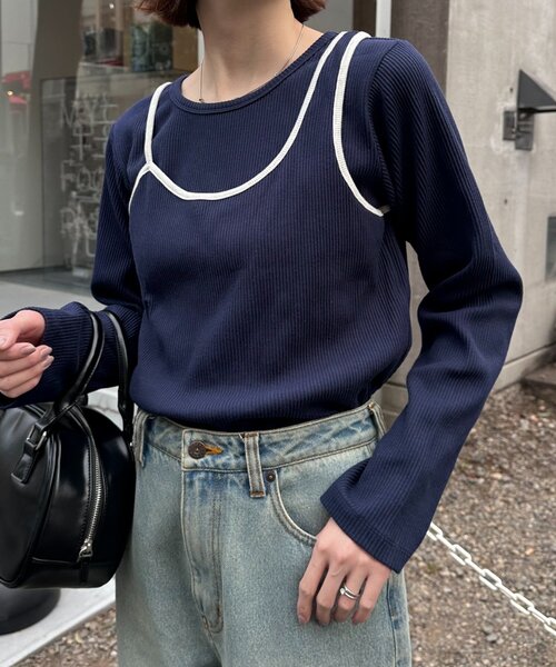 「CIAOPANIC TYPY」 長袖カットソー ONE SIZE グレー レディース_画像5