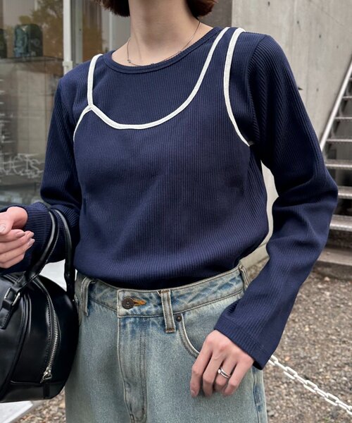「CIAOPANIC TYPY」 長袖カットソー ONE SIZE グレー レディース_画像6