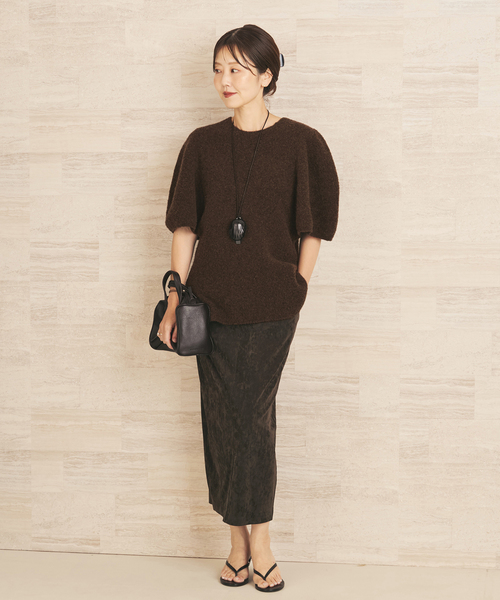 plage（プラージュ） ロング スカート suede like jersey tight