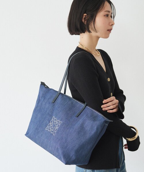 未使用品【russet】ラシット　トートバッグ russet（ラシット） トートバッグ 「WEB限定」デニムトートバッグ