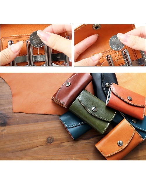 ZARIO-grandee-（ザリオグランデ） コインケース 栃木レザーバイカラー