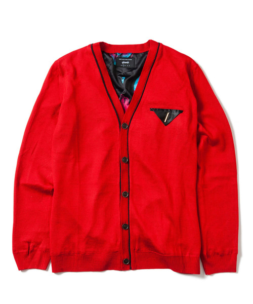 M.U 凸凹 REVERSIBLE CARDIGAN BK × BG m.u 凸凹REVERSIBLE CARDIGAN