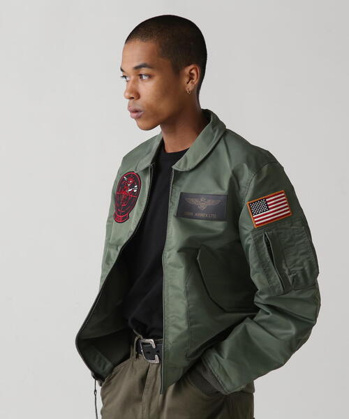 AVIREX CWU36P フライトジャケット イーグル刺繍 ワッペン　Mサイズ 楽天市場】AVIREX アビレックス フライトジャケット TOPGUN CWU