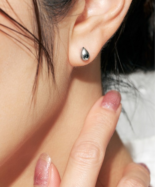 Jewel closet by L&Co. ピアス Pt900 ハート5mm/ドロップ(Lサイズ