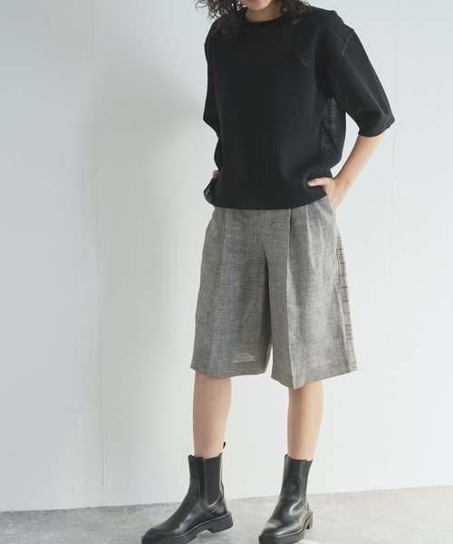 JOHN NHOJ リネンパンツ WWO 涼しいテンセルリネンのリラックスパンツ(ユニセックス