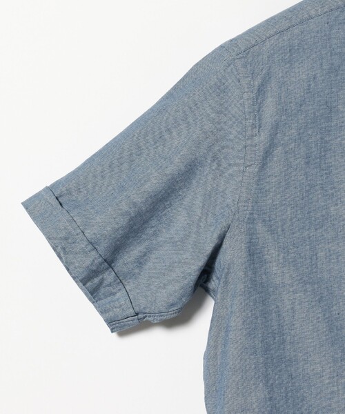 BEAMS ＋シャンブレー　プルオーバーボタンダウンシャツ BEAMS PLUS / シャンブレー プルオーバー ショートスリーブ