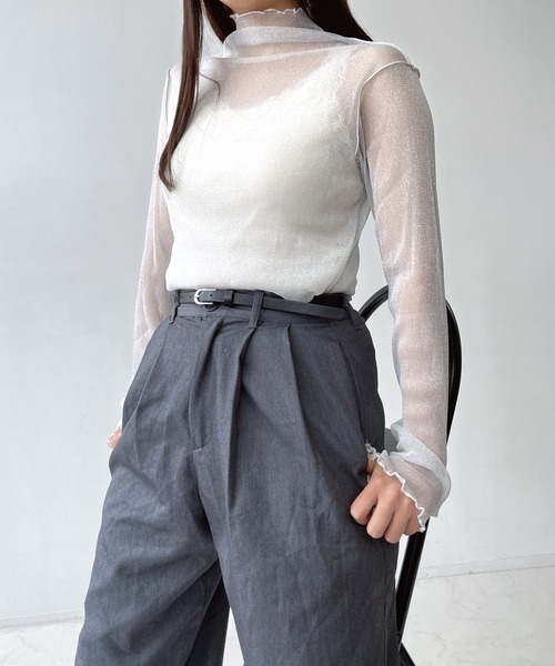 as”on アズオン ason シースルー トップス Tシャツ ason アズオン as''on シースルー トップス tシャツ 長袖